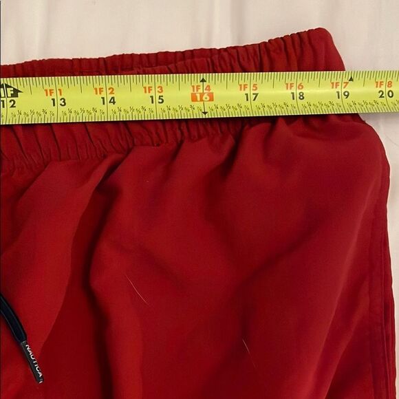 Nautica Red Swim Trunks Bathing Suit Mens Size XXL Beach Vacation - Picture 6 of 11